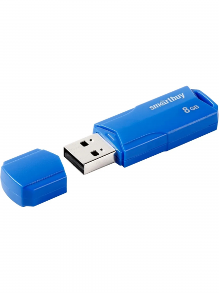 Флэш-память Smartbuy Clue Series USB 2.0 8Gb Blue - интернет-магазин Сотомикс в Вологде
