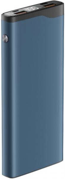 АКБ Olmio внешний QL-10 10000mAh 22.5W QuickCharge 3.0 PowerDelivery LCD Blue (043983) (с/н) - интернет-магазин Сотомикс в Вологде
