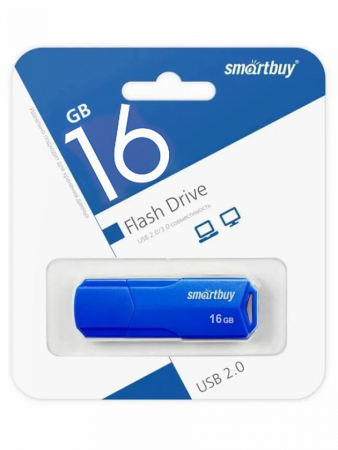 Флэш-память Smartbuy Clue Sirees USB 3.1 16Gb Blue - интернет-магазин Сотомикс в Вологде