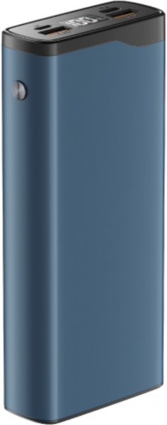 АКБ Olmio внешний QL-20 20000mAh 22,5W QuickCharge 3.0/PD LCD Blue (043986) (с/н) - интернет-магазин Сотомикс в Вологде