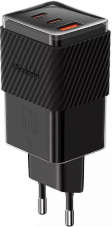 СЗУ адаптер Mcdodo 70W Dichramatic GaN 5 mini Fast Charger CH-1501 Black - интернет-магазин Сотомикс в Вологде