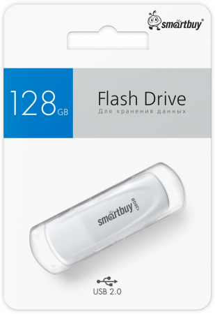 Флэш-память Smartbuy Scout USB 2.0 128Gb White - интернет-магазин Сотомикс в Вологде