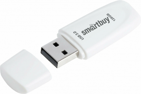 Флэш-память Smartbuy Scout USB 3.0 128Gb White - интернет-магазин Сотомикс в Вологде