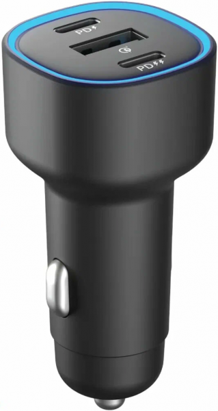 АЗУ-адаптер Olmio Type-C+USB 60W  QuickCharge Power Delivery черный (043557) - интернет-магазин Сотомикс в Вологде