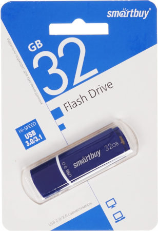Флэш-память Smartbuy Crown Series USB 3.0 32Gb Blue - интернет-магазин Сотомикс в Вологде
