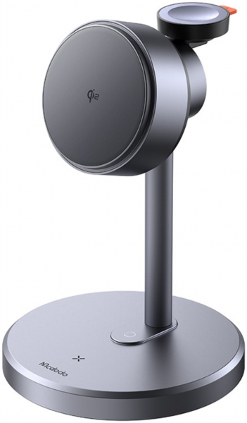 Беспроводное ЗУ MCDODO CH-2462 Wireless Charger Station MagQ Qi2 3in1 Black - интернет-магазин Сотомикс в Вологде